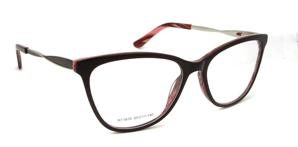 red frame glasses Высококачественная ацетатная оправа для очков для женщин, оправа для очков, модная оправа для очков, оправа для очков - Цвет оправы: red frame glasses