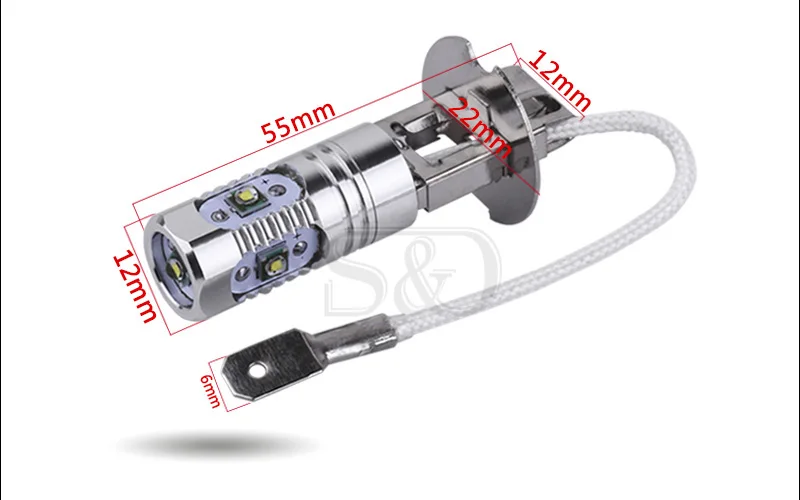 2 шт. Автомобильные светодиодные лампы H3 S & D 5 светодиосветодиодный|car light source|light