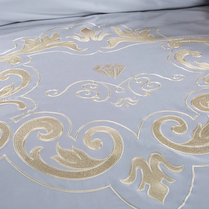 Роскошный Восточный Комплект постельного белья из 100% хлопка с вышивкой