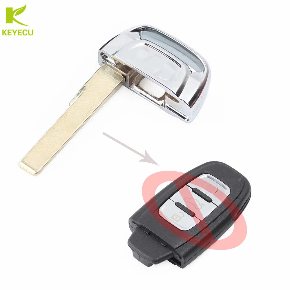 KEYECU запасное неограненное умное полотно дистанционного ключа пустая аварийная