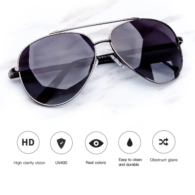 COLOSSEIN модные мужские солнцезащитные очки авиаторы стильные Овальные