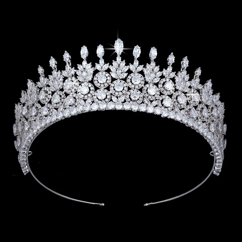 

Crown Headband HADIYANA Trendy Hair Jewelry Design For Women High Quality Wedding Party Crowns BC4819 Haar Sieraden Bruiloft