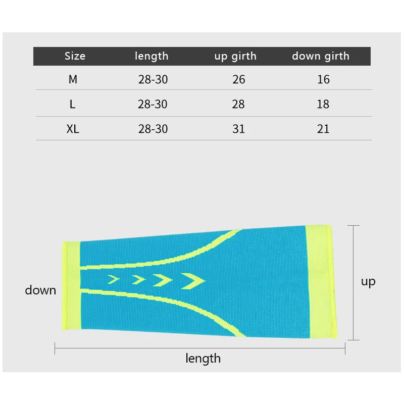 1 шт. Спортивная безопасность футбол баскетбол рукав для ног занятий спортом на
