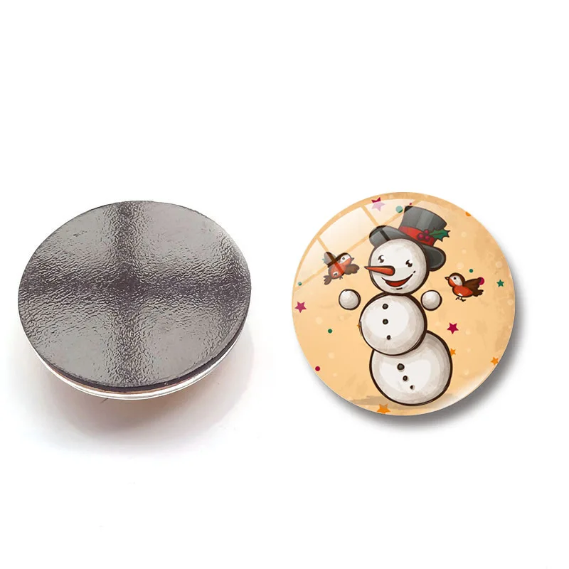5 шт./лот рождественские магниты на холодильник Снеговик Рождественская елка