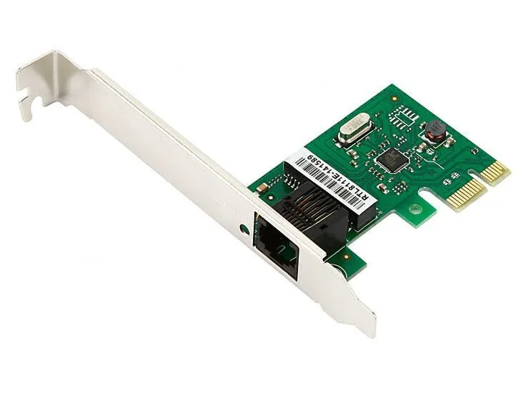 Сетевой контроллер Gigabit Ethernet LAN PCI Express e карта с небольшой пластиной RTL8111E самый