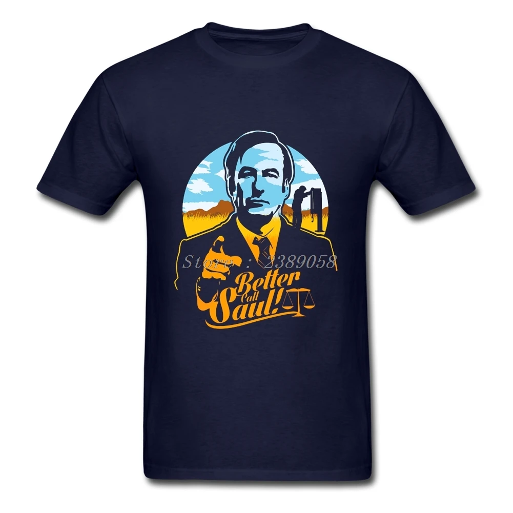 Новое поступление мужские футболки с коротким рукавом и надписью Best Call Saul модные