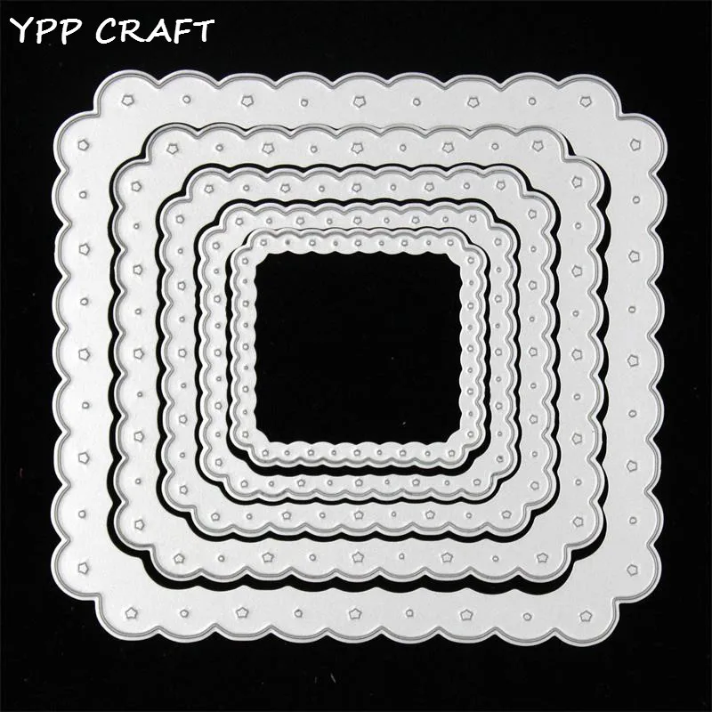 YPP крафт рамка в форме сердца металлические резные штампы трафареты для сделай