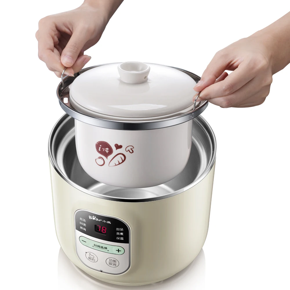 

220V Electric Baby Porridge Cooking Machine Automatic Electric Stewing Pot Machine Multifunctional Multi Cooker EU/AU/UK