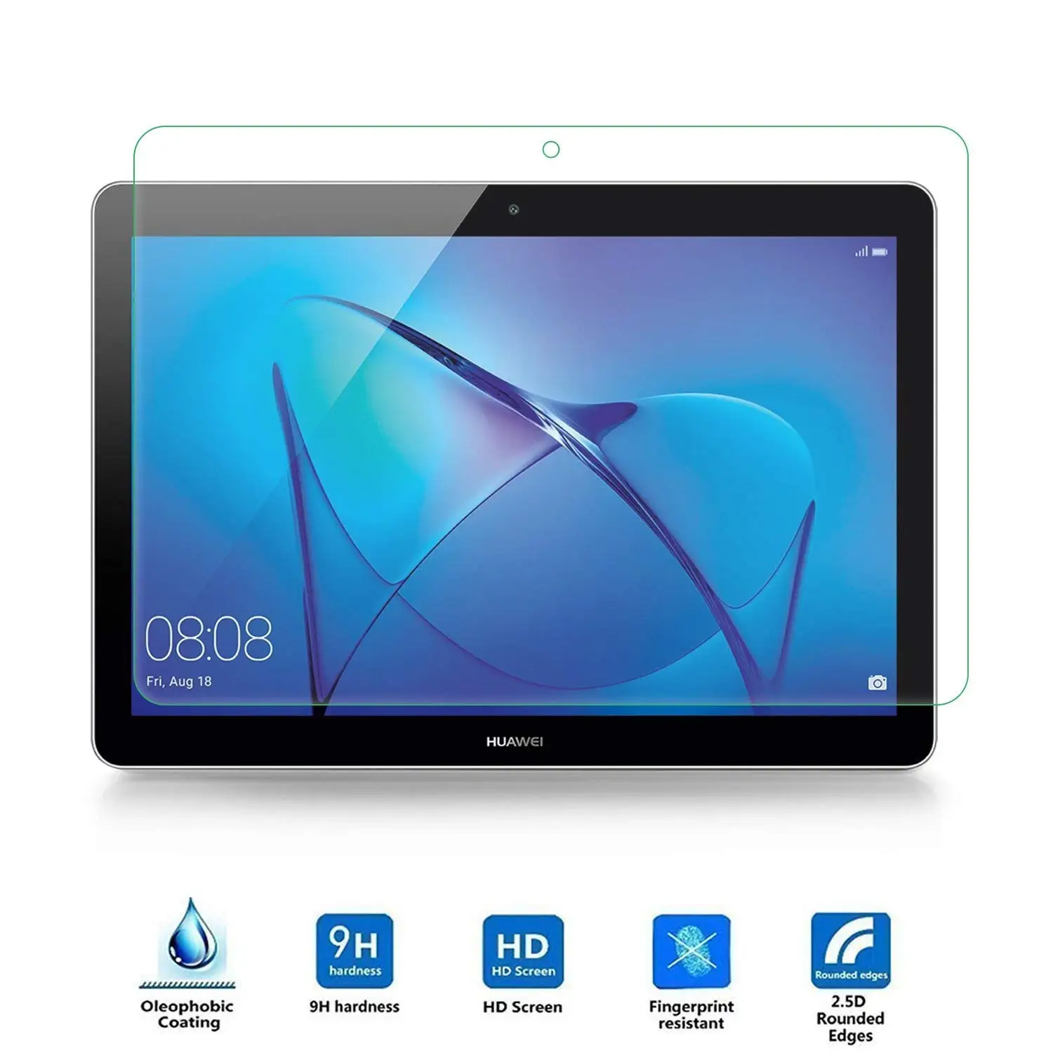 Tempered Glass Чехол для планшета huawei Media Pad T3 8,0 360 Вращающийся флип-чехол из искусственной кожи с подставкой, умный чехол для планшета, защитный чехол для huawei T3 8 дюймов - Цвет: Tempered Glass