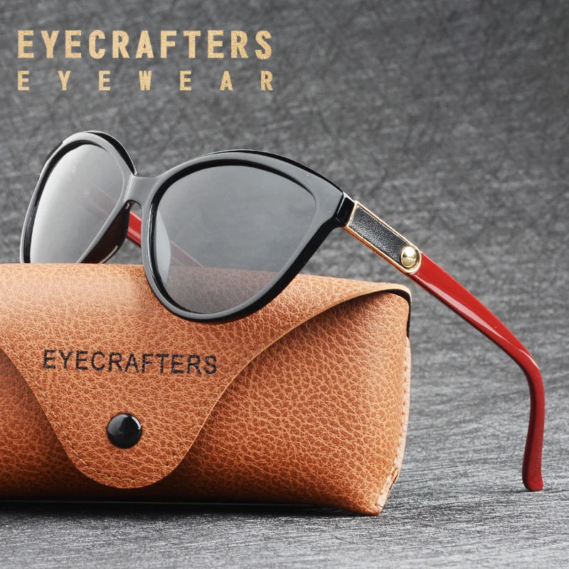 Женские солнцезащитные очки кошачий глаз брендовые дизайнерские