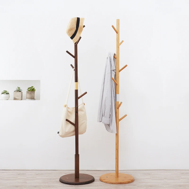 Бамбуковая Вешалка ZEN'S 7 крючков Hat Rack Entryway