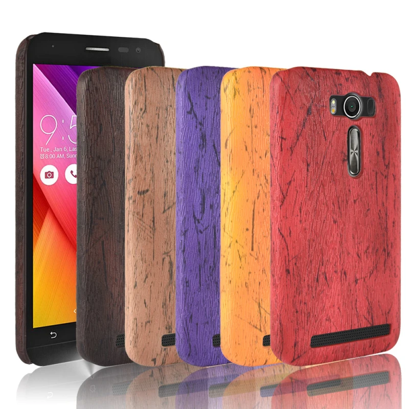 Для Asus Zenfone 2 Laser ZE500KL чехол задняя крышка искусственная кожа + Поликарбонат