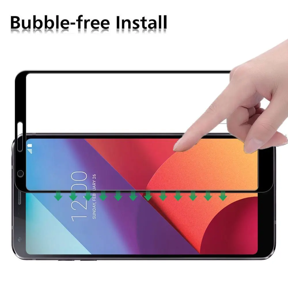 Для LG Q6 полное покрытие экрана стеклянная пленка для LG Q6a Q6 Alpha Plus Q6+ M700N M700a Q6 защита экрана 9H чехол из закаленного стекла