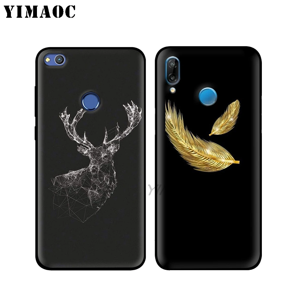 YIMAOC перо искусства Красочный мягкий чехол для huawei Honor Коврики 20 9X Примечание 10 Pro