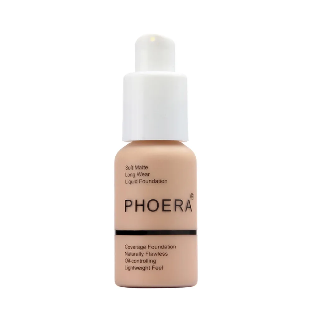 PHOERA, новинка, 30 мл, тональный крем, мягкий, матовый, для длительного ношения, контроль жирности, консилер, Жидкий тональный крем, Модный женский макияж