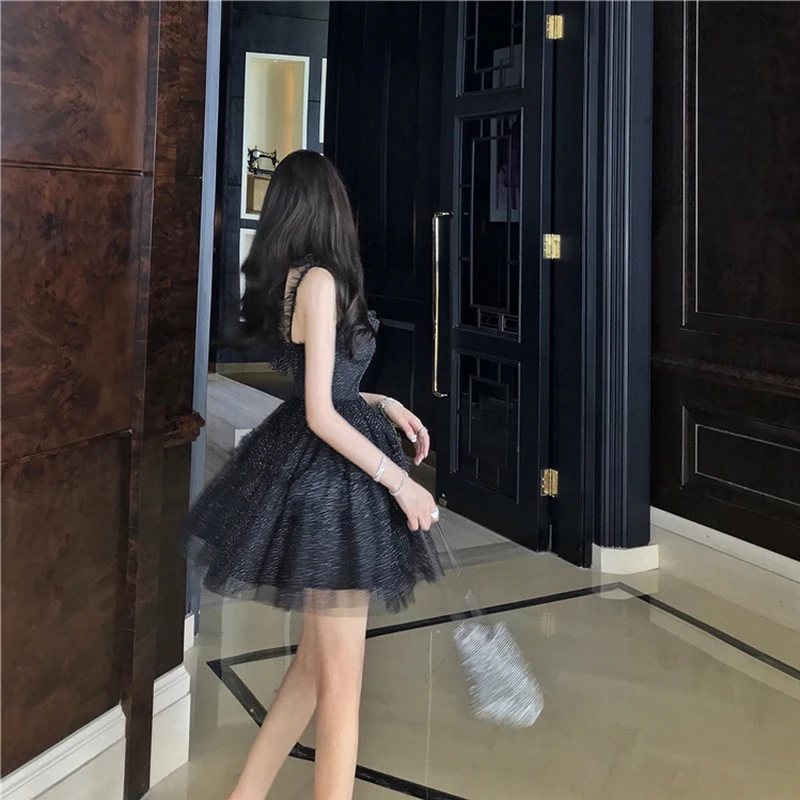 Чёрный игристый пикантная обувь из сетчатого материала с низким вырезом на спине