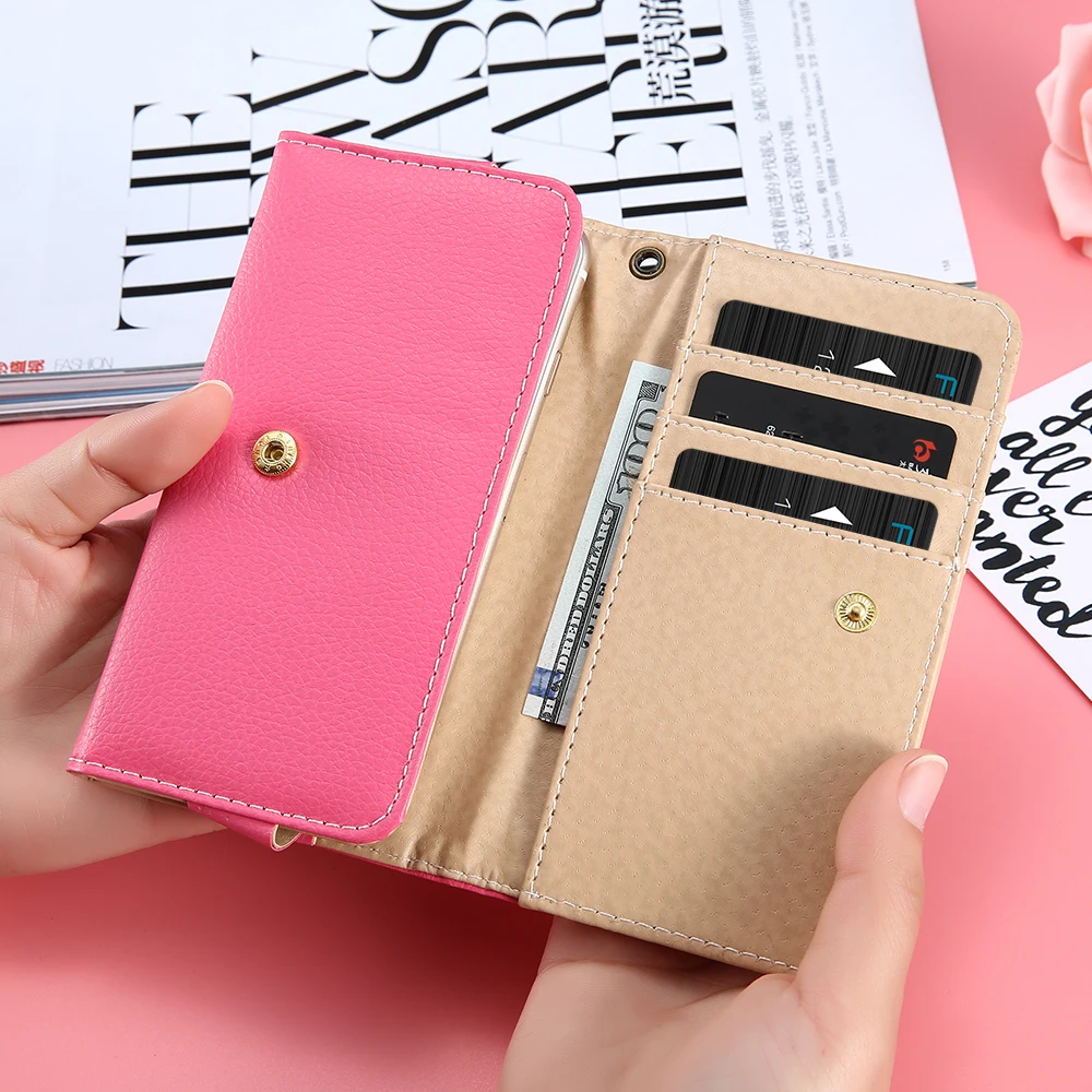 KISSCASE общего бумажник кошелек из искусственной кожи мини-сумка для телефона чехол