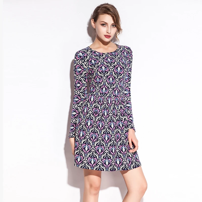 SWIMMART новые летние Для женщин популярные печати пляжное платье 100% хлопок