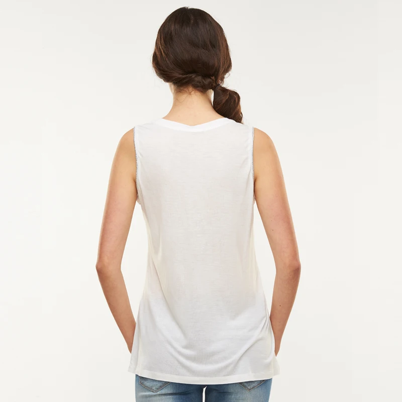 Женская графическая рубашка без рукавов модная летняя блузка с цветочным