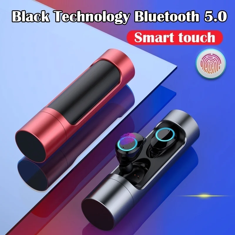 Водонепроницаемый Bluetooth 5 0 гарнитура спортивные Смарт сенсорные наушники