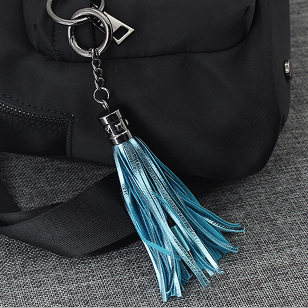 Модный брелок для ключей с кисточкой Micro USB кабель Android iPh 6 7 8 Быстрая зарядка и