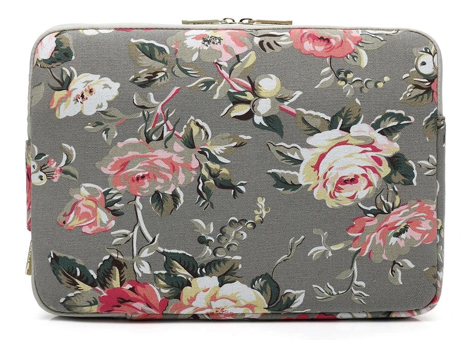 Waterproof Canvas Printing Women Men Sleeve Laptop Bag For Macbook Air 13 Pro 11 12 14 15 Case For Xiaomi Asus Lenovo Cover