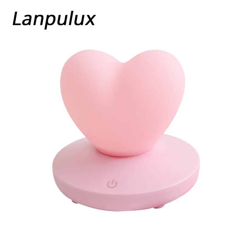 Lanpulux Романтический светодиодный ночник розовый с регулируемой яркостью