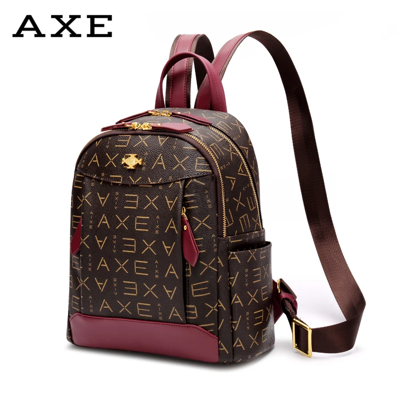 AXEAIXE женский рюкзак PU кожаный рюкзак модные рюкзаки женские повседневные большие вместительные винтажные сумки на плечо