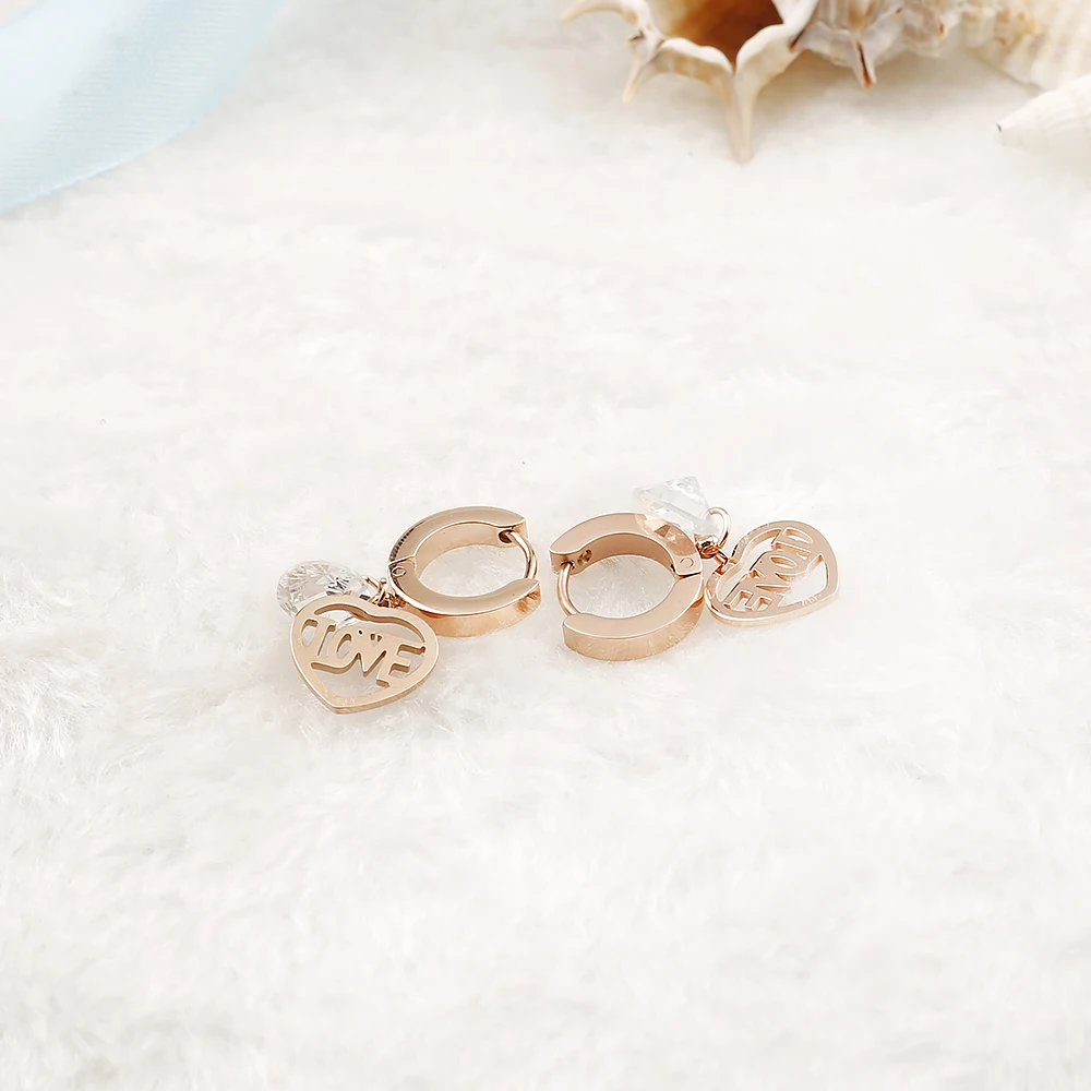 

jewelry for women handmade jewelry golden stud earrings for women korean accessories trendy earrings I love you earrings