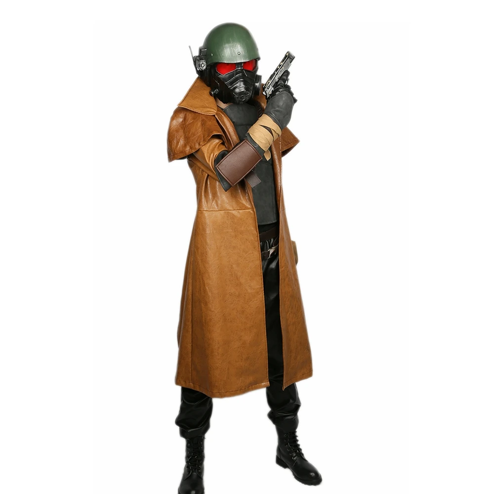 XCOSER Fallout 4 Ветеран рейнджер коричневый PU полный набор Косплей Костюм Хэллоуин Новое поступление бренд распродажа для мужчин