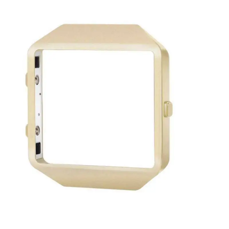 Металлический каркас для Fitbit Blaze Smart Watch Замена чехол-корпус из нержавеющей стали аксессуары для Fitbit Blaze 4 цвета - Цвет: Золотой