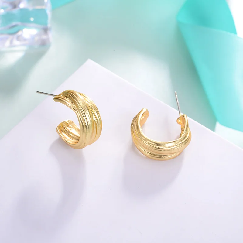 Small Circle Hoop Earrings For Women Retro New Alloy Round Earring Fashion Party Ear Jewelry boucle d'oreille femme 2020 | Украшения и
