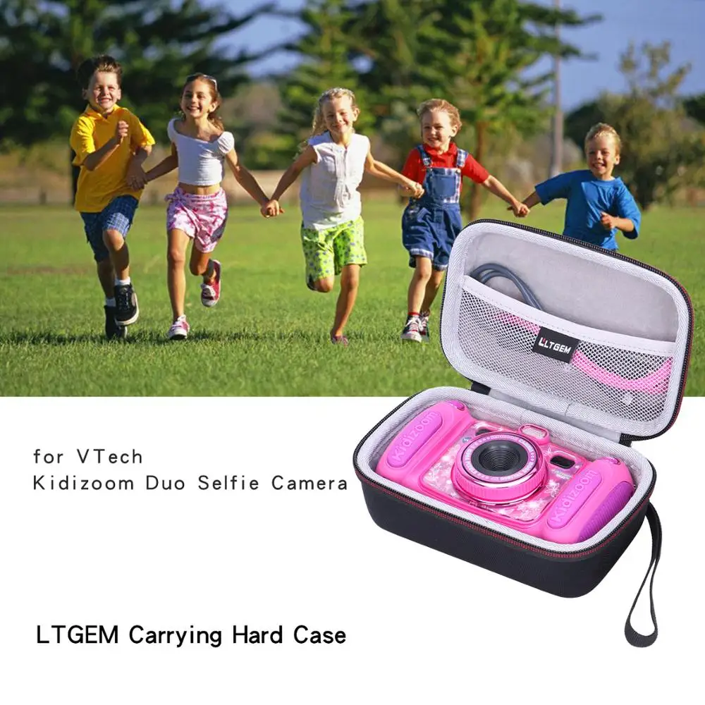 LTGEM EVA черный Жесткий Чехол для селфи VTech Kidizoom Duo|Сумки фото-/видеокамеры| |
