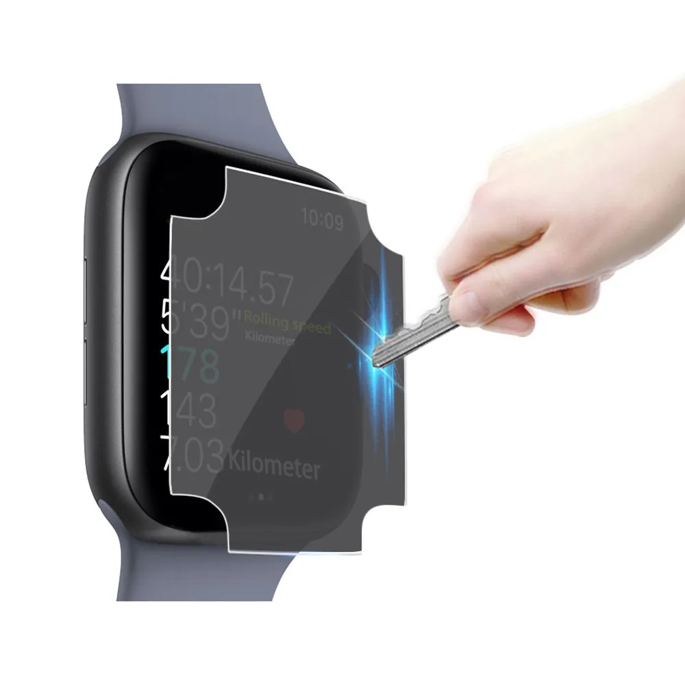 Новый 2PC закаленное ТПУ полный экран протектор для Apple Watch 4 40 мм анти-шпионская
