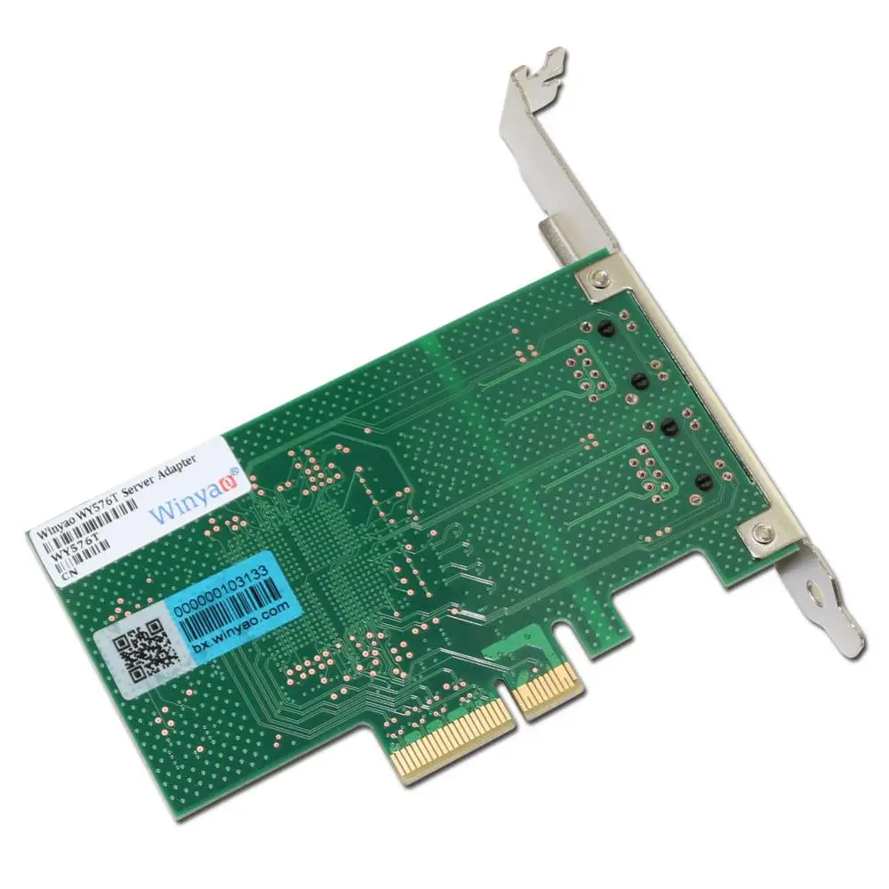 Двухпортовый серверный адаптер WY576T PCIe X4 медный RJ45 Gigabit 1000 Мбит/с сетевая карта