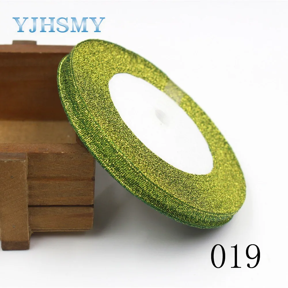 YJHSMY K 171018 10MM 10 мм 34 Цвета на выбор 25 ярдов зеленая луковая лента для свадебного