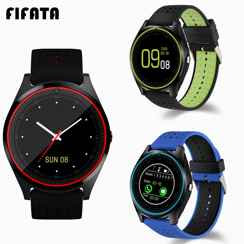 FIFATA V9 Smart Band Watch With Camera Activity Tracker SIM Card Wristband Bluetooth Sport Bracelet | Электроника