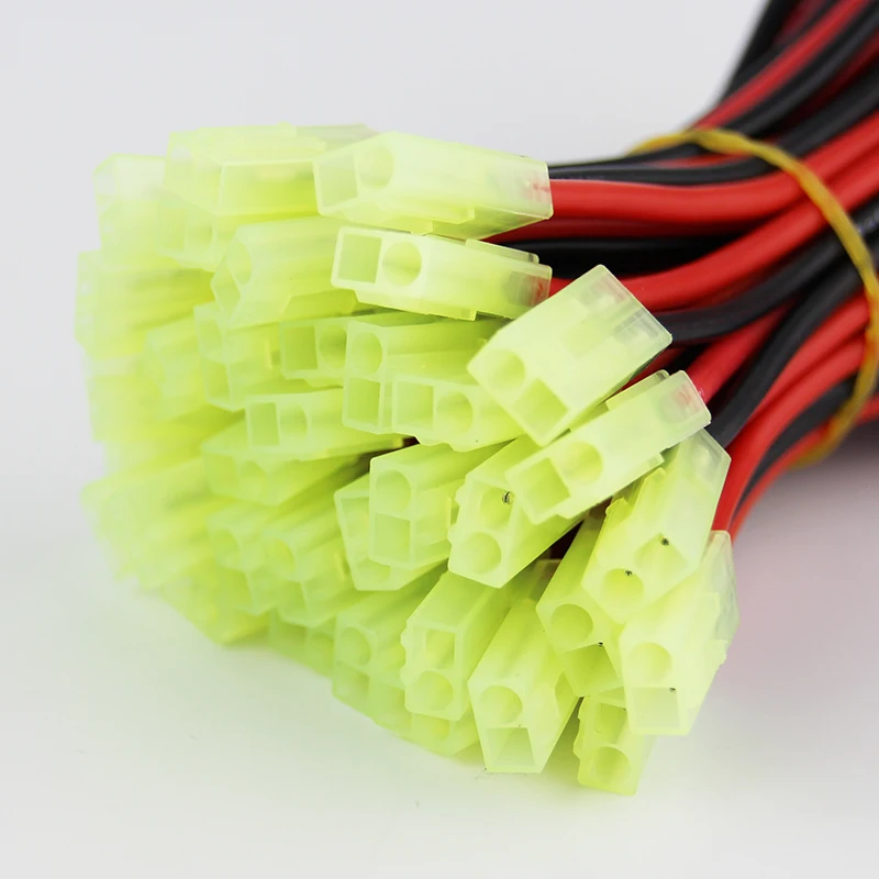 OliYin 100 шт./лот Micro mini Tamiya розетка к T штекеру 14AWG мягкий силиконовый провод