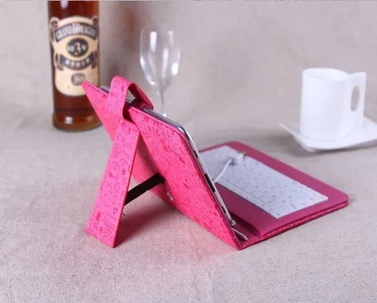 Colorful Pattern 7 Keyboard Smart Cover Case For inch Tablet PC With Micro USB Gift for Lady KB01 | Компьютеры и офис