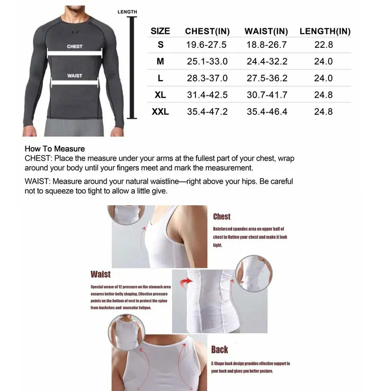 Aptoco корсет для похудения мужской пояс утяжки живота тренировочный спортивный