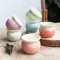 hotsales macarons color glazed ceramic flower pots