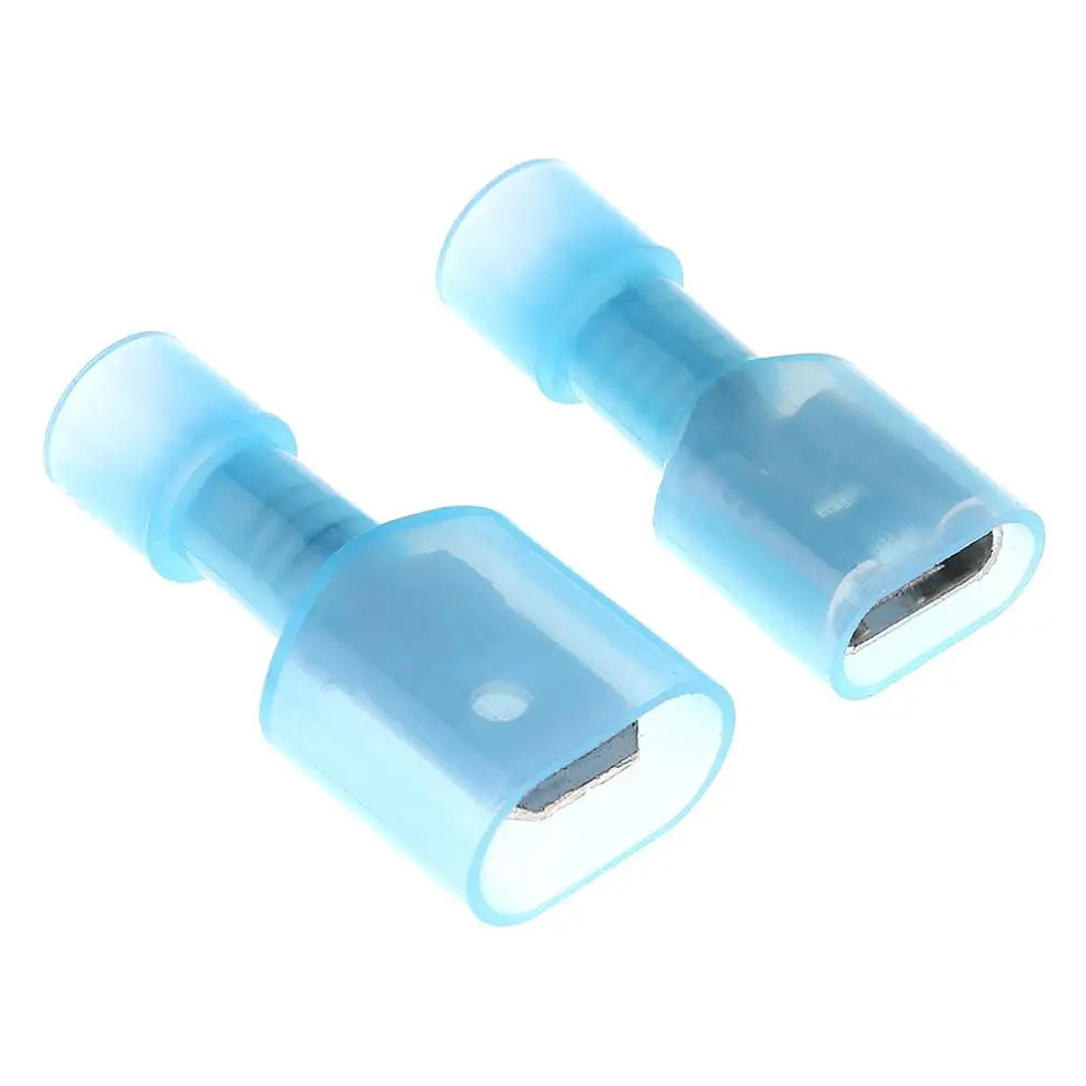 50pcs Mini Nylon Terminator Set 16-14AWG Blue Fully Insulated Wire Cable Connector Male and Female Electrical Crimp | Обустройство