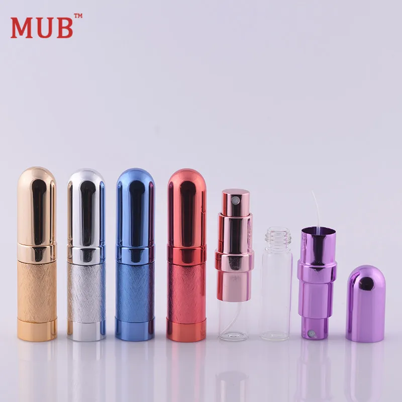MUB 6 шт мл мини портативный алюминиевый насос парфюмерный флакон с распылителем