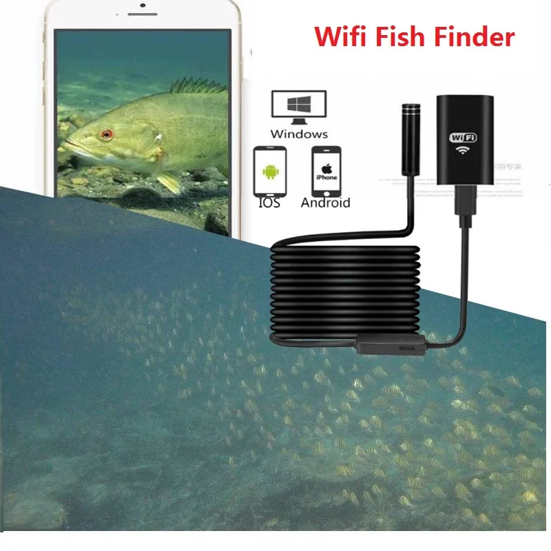 10m15m Wireless WIFI Fish Finder HD Night Vision Camera for Fishing Underwater Camera for Smart Android iOS Phone