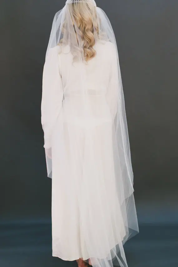 Мусульманская Арабская Длинная свадебная фата головной убор с жемчугом