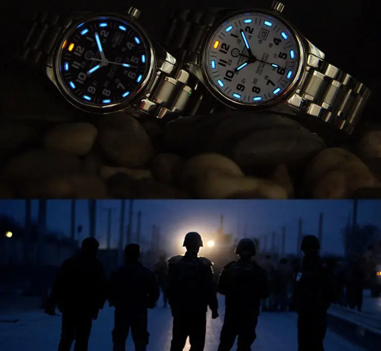 Трития свет известный бренд часы военная dive водонепроницаемый кварцевые