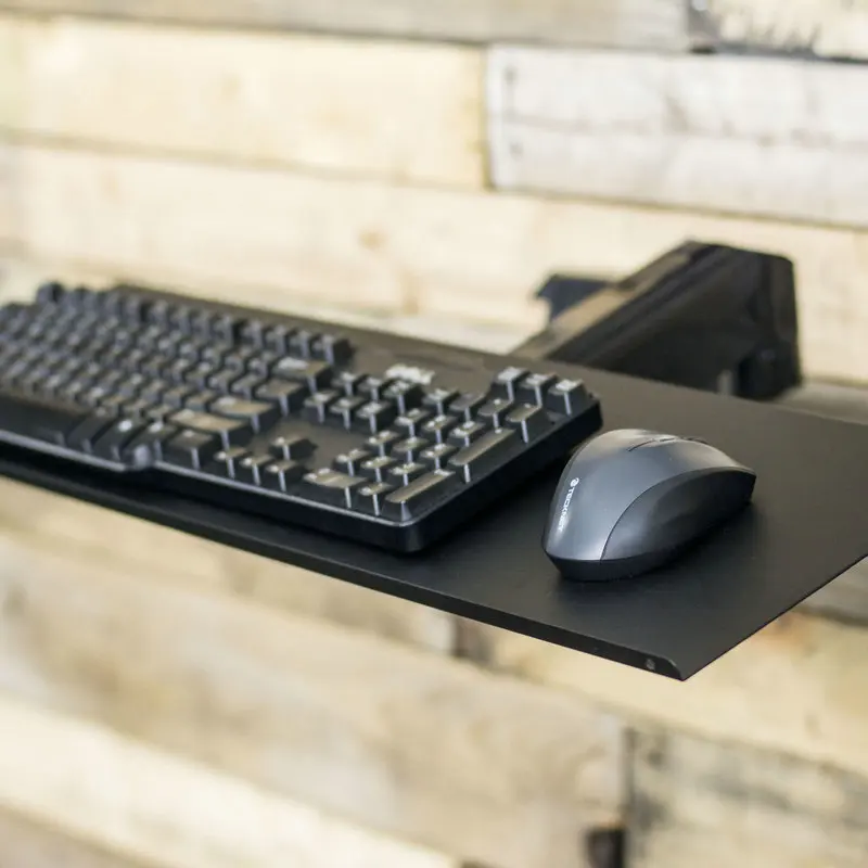 

Keyboard Tray with VESA Mounting Hole 100x100mm for DIY Stand Working Keyboard Holder fixed with Monitor Holder Arm
