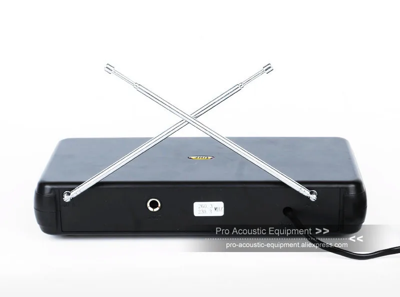 Профессиональная беспроводная система VHF двойной ручной микрофон 2 x Mic