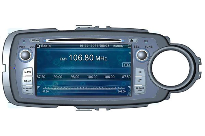 7 дюймовый автомобильный dvd плеер с GPS (опционально) аудио Радио стерео USB/SD AUX BT/TV