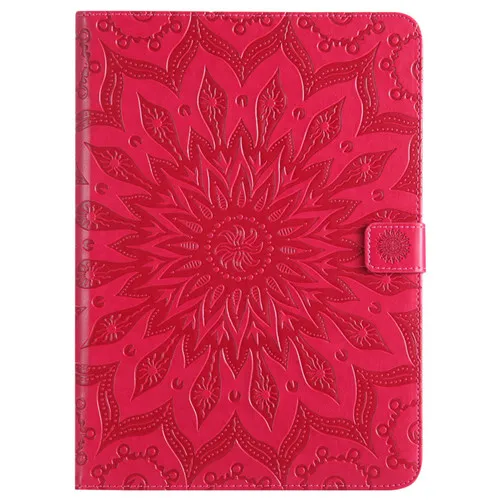 Wekays для Apple IPad Air IPad 5 Защита от солнца цветок Смарт Кожаный флип Fundas чехол для Coque IPad Air IPad 5 IPad5 9,7 чехол для планшета - Цвет: Red